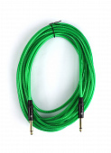 AuraSonics J63J63-10TGR  гитарный кабель, длина 10 метров, цвет прозрачный зеленый