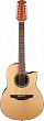 Applause AB2412-4 Balladeer Mid Cutaway Natural 12-струнная электроакустическая гитара, цвет натуральный