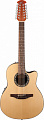 Applause AB2412-4 Balladeer Mid Cutaway Natural 12-струнная электроакустическая гитара, цвет натуральный