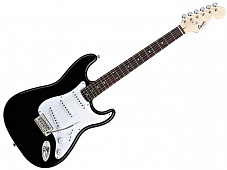 Fender SQUIER Bullet Strat Tremolo RW, Black электрогитара, цвет черный