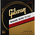 Gibson Phosphor Bronze Acoustic Guitar Strings Ultra-Light  струны для акустической гитары