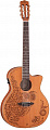 Luna HEN O2 NYL электроакустическая фолк-гитара, цвет натуральный