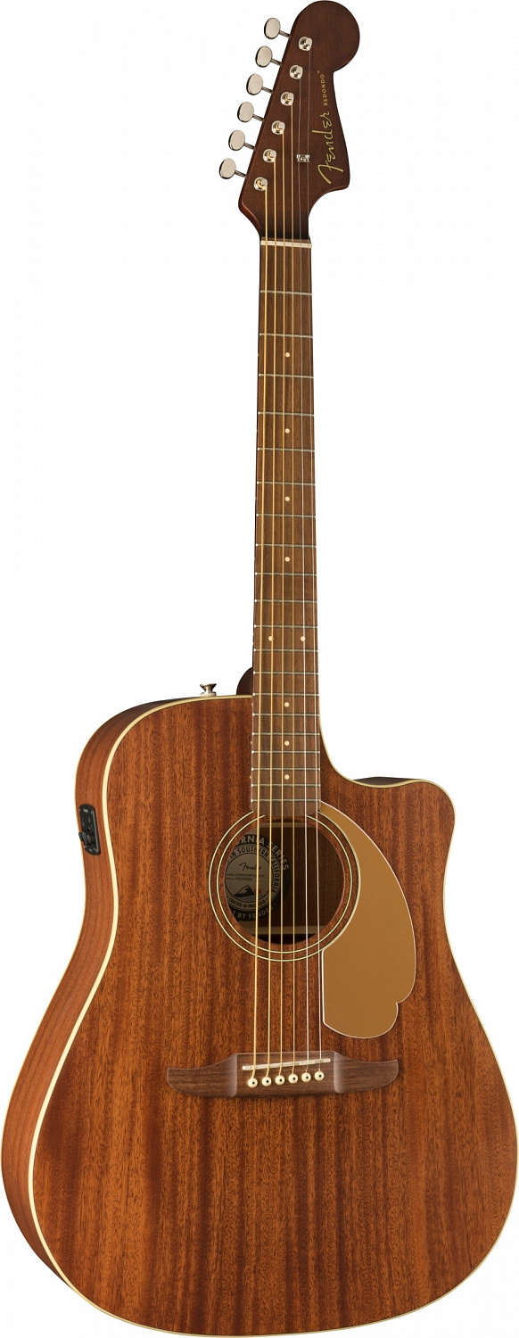 Fender Redondo Player All Mahogany электроакустическая гитара, цвет натуральный