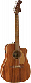 Fender Redondo Player All Mahogany  электроакустическая гитара, цвет натуральный