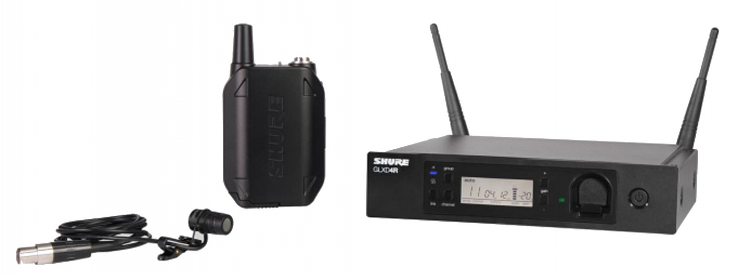 Shure GLXD14RE/85 Z2 2.4 ГГц рэковая цифровая радиосистема GLX-D Advanced с петличным микрофоном WL185