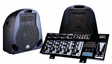 Soundking ZH0402D10P мобильный акустический комплект (микшер со встроенным усилителем + 2 колонки + микрофон + коммутация)