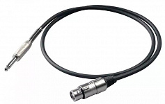 Proel BULK200LU6 микрофонный кабель, 6.3 мм Jack <-> XLR мама, 6 метров