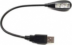 FZone FL-002SB светильник светодиодный, 2 LEDx0.25 Вт, 1 ножка, USB, черный