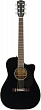 Fender CC-60SCE BLK WN электроакустическая гитара, цвет черный