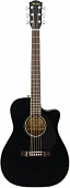 Fender CC-60SCE BLK WN электроакустическая гитара, цвет черный