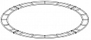 Imlight P40-HD4 круг фермы диаметром 4 метра, горизонтальный, четыре сегмента