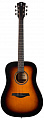 Rockdale Aurora D5 SBGL акустическая гитара дредноут, цвет санберст, глянцевое покрытие