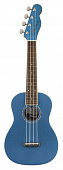 Fender Zuma Classic Uke LPB WN  укулеле концерт, цвет синий металлик