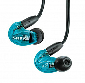 Shure SE215SPE-B-BT1-EFS Bluetooth-наушники внутриканальные (наушники вставные) с одним драйвером, прозрачный голубой