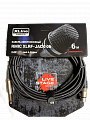 Xline Cables RMIC XLRF-Jack 06 кабель микрофонный  XLR 3 pin female - JACL 6.3 mono длина 6м