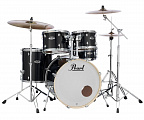 Pearl EXX725S/ C31  ударная установка из 5-ти барабанов, цвет черный + стойки, тарелки и педаль