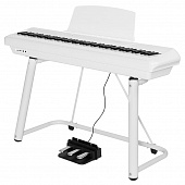 Flykeys FP6 Set White цифровое пианино (синтезатор), цвет белый (в комплекте стойка + педаль тройная )