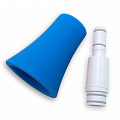 Nuvo Straighten Your jSax Kit (White/Blue) прямая шейка и раструб для трансформирования jSax в прямой формат, цвет белый с синим