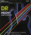 DR Strings NMCB-45  струны для 4 струнной бас-гитары Multi-Color Bass 45-105, цветные