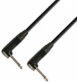 Adam Hall K5 IRR 0015  инструментальный кабель 6,3 угловой Jack mono-6,3 угловой Jack mono, Neutrik,
