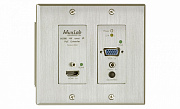MuxLab 500773-TX передатчик-энкодер HDMI / VGA over IP, UHD-4K, в форме декоративной настенной розетки, с PoE