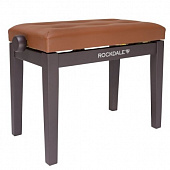 Rockdale Rhapsody 100 Rosewood деревянная банкетка высотой 49см, цвет корпуса палисандр, сиденье кожзам коричневый