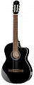 Takamine GC3-BLK классическая гитара, топ из массива ели, цвет черный