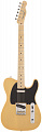 Fender Traditional 50s Tele MN BTB электрогитара, цвет желтый, чехол в комплекте