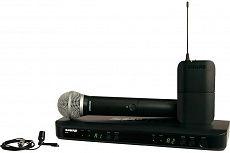 Shure BLX1288E/CVL сдвоенная радиосистема с ручным передатчиком и петличным микрофоном