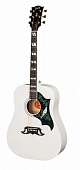 Gibson 2018 White Dove Alpine White гитара электроакустическая, цвет белоснежный