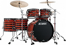 Tama WBS52RZBNS-NOO Starclassic Walnut/Birch барабанная установка из 5 барабанов, цвет Neon Orange Oyster