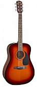 Fender CC-60S SB акустическая гитара, цвет санберст