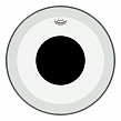 Remo P3-1322-10  22"Powerstroke P3 Clear Black Dot  пластик 22" для барабана, прозрачный