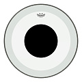Remo P3-1322-10  22"Powerstroke P3 Clear Black Dot  пластик 22" для барабана, прозрачный