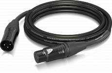 Behringer PMC-500 микрофонный кабель XLR female—XLR male, разъемы Neutrik, 5.0 м, 2 x 0.22 mm², диаметр 6.8 мм,черный