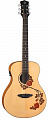 Luna OCL RSE электроакустическая фолк-гитара, цвет натуральный матовый, инкрустация "роза"