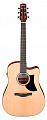 Ibanez AAD50CE-LG  электроакустическая гитара с вырезом, цвет натуральный