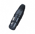 ECO RX004F Black  разъем cannon кабельный мама 3-х контактный, цвет черный