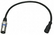 Involight Bar Cable DMX In переходник с влагозащищённого разъёма на XLR3, кабель 40 см, цвет черный