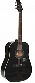 Greg Bennett GA101S/BK акуститческая гитара, цвет черный