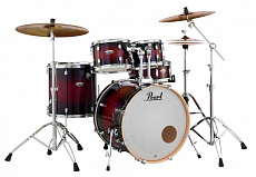 Pearl DMP925S/ C261  ударная установка из 5-ти барабанов, цвет красный, стойки в комплекте