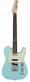 Fender DLX Nashville Tele PF DPB электрогитара Deluxe, цвет дафнэ блу, накладка грифа Пао Ферро