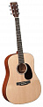 Martin DRSGT электроакустическая гитара Dreadnought с кейсом, цвет натуральный