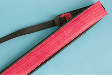 Perri's AP01-1263 ремень гитарный, потресковавшая кожа, цвет-красный