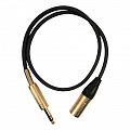 GS-Pro JackStereo-XLR3M (black) 0,5 метра кабель, цвет черный