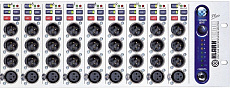 Klark Teknik DN1248PLS активный микрофонный сплиттер, 12 каналов, 2 из 4 выходов с трансформатороной развязкой