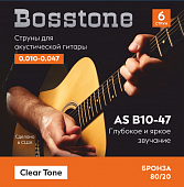 Bosstone AS FB10-47 струны для акустической гитары фосфор бронза 0.010-0.047 (вакуумная упаковка)