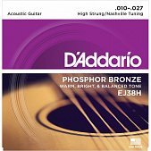 D'Addario EJ38H комплект тонких струн (6 шт) для 12-струнной гитары