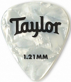 Taylor 80715 Celluloid 351 Picks, Abalone медиатор, цвет белый перламутровый