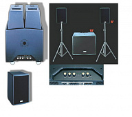 SoundKing SO610A акустический  комплект, активный сабвуфер 200 Вт, 10'' + сателлиты  2 x 100 Вт, 6''/1'' CD + стойки